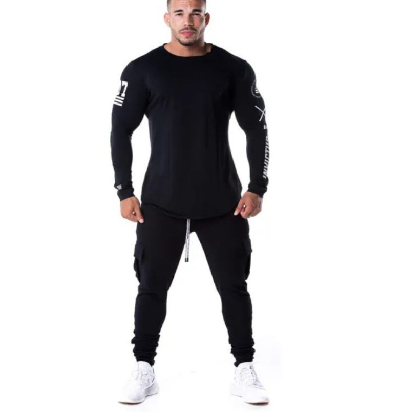 Fitness training long-sleeved bottoming shirt tops breathable elastic moisture wicking quick-drying tight-fitting quick-drying sports and leisure