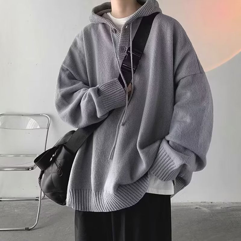 Japanese-style Retro Lazy And Loose Preppy-style Sweatshirt Coat