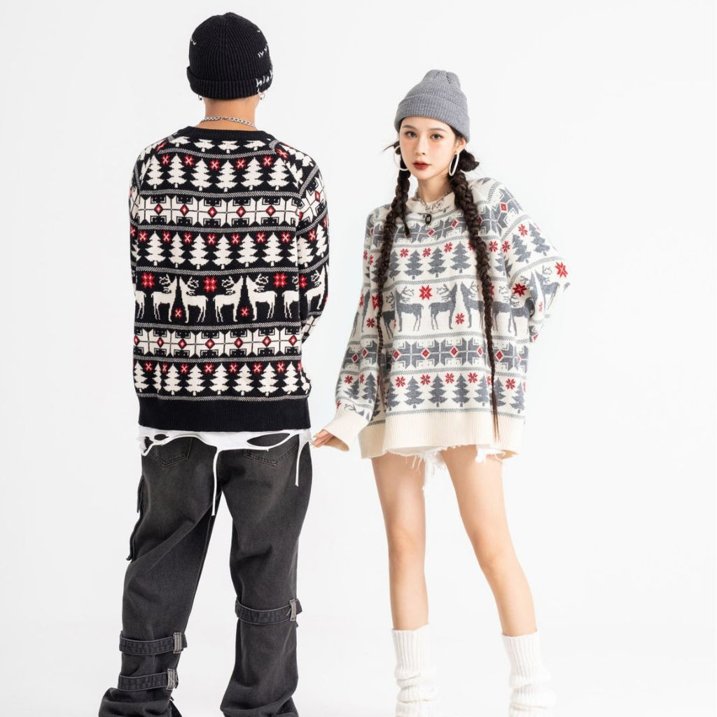 Men And Women Loose Fashion Casual Couple Sweater