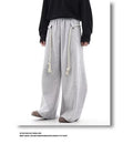 Retro Gray Sports Wide-leg Pants Loose Casual Pants