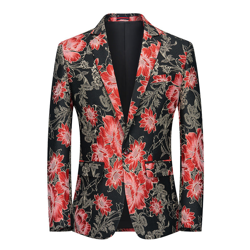 Fashion Color Personalized Stage Performance Banquet Business Casual Small Suit