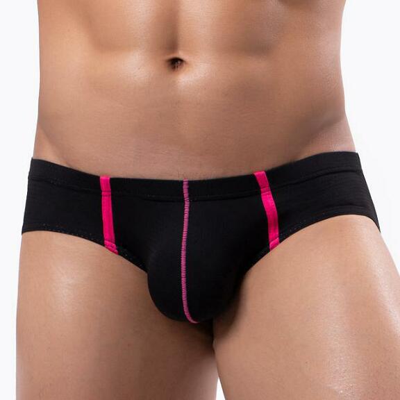 Japanese, Korean, European And American Men's Low Waist Ice Silk Nylon Sexy Mesh Breathable Briefs