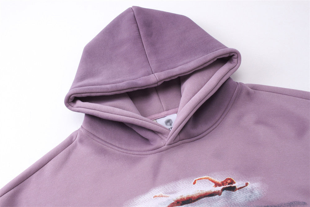Tie Dye Gradient Brushed Hoody Men