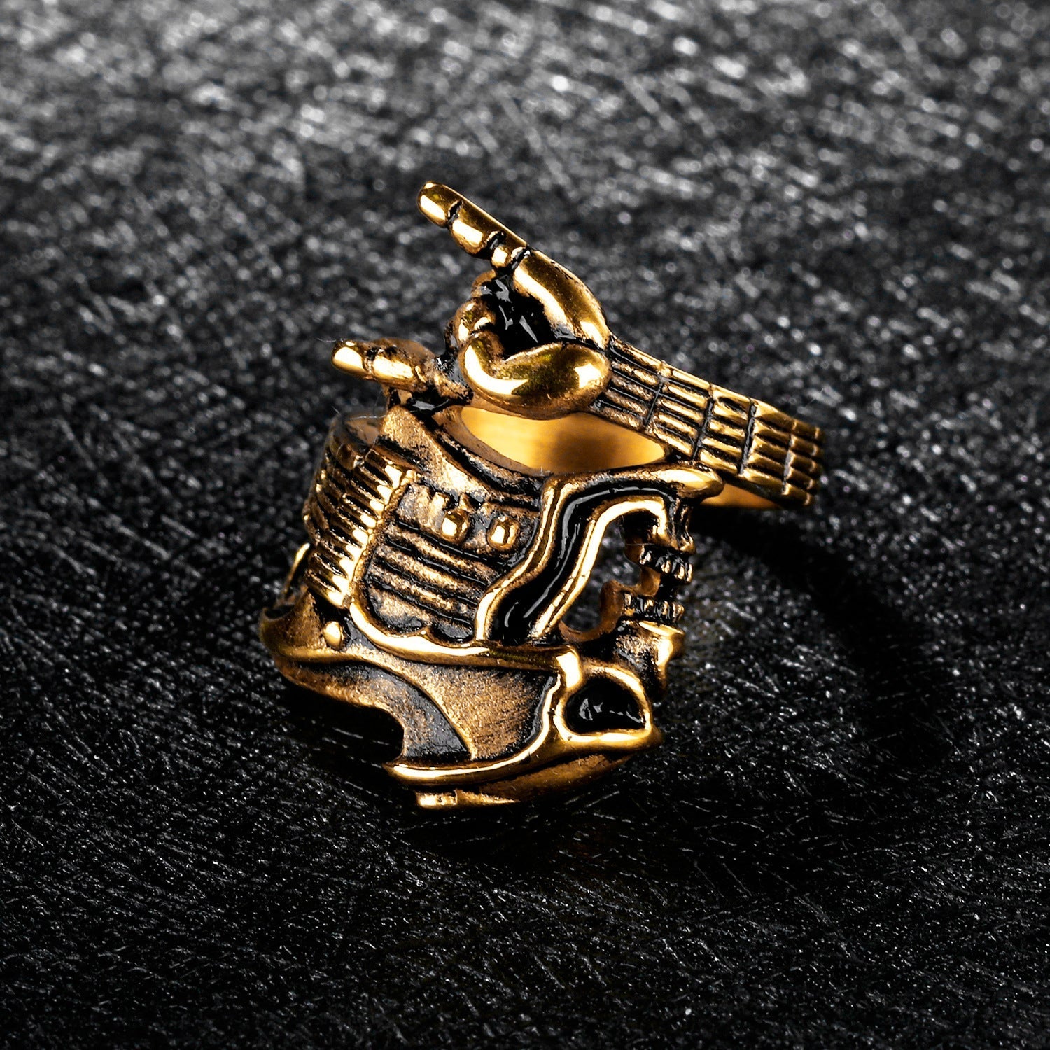 guitar victory gesture instrument single ring