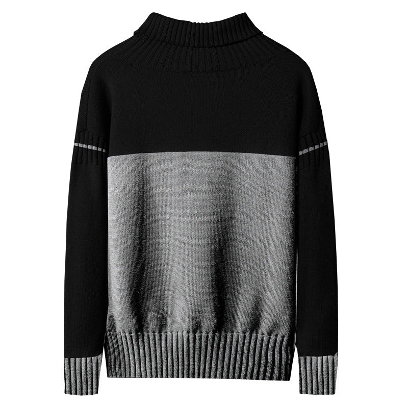 Men's long-sleeved round neck sweater