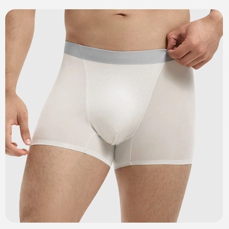 Men's Underwear Summer Ice Silk Ultra-thin Large V-shaped Mesh Breathable