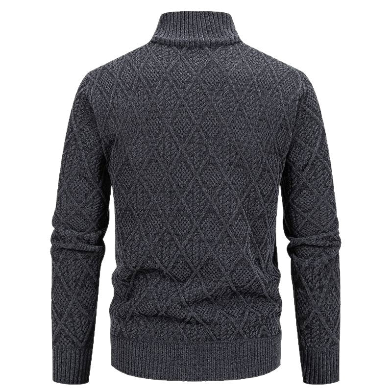 Korean Autumn And Winter Trendy Casual Fashion Stand-up Collar Cardigan Coat Men