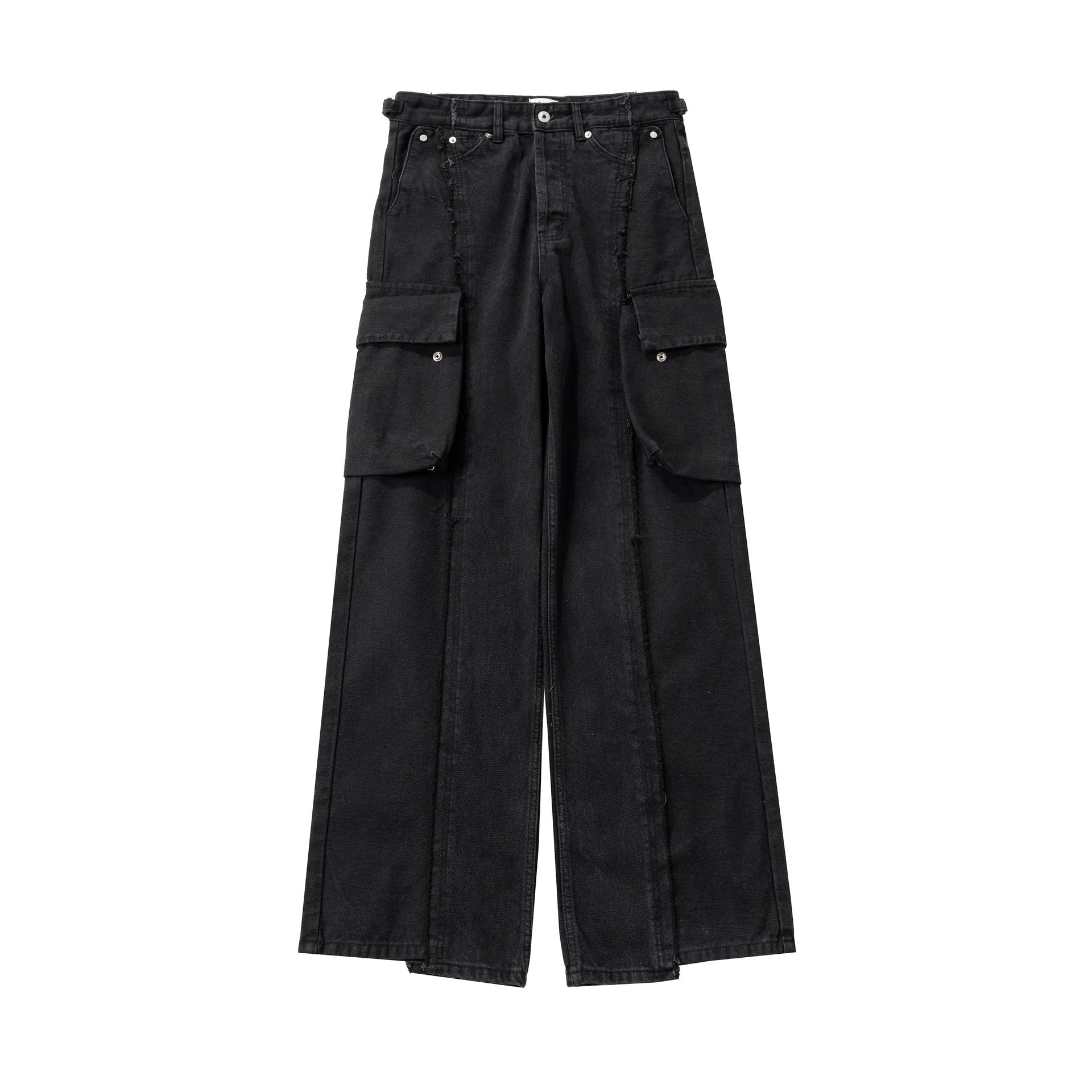 High Street American Stitching Cargo Jeans Loose