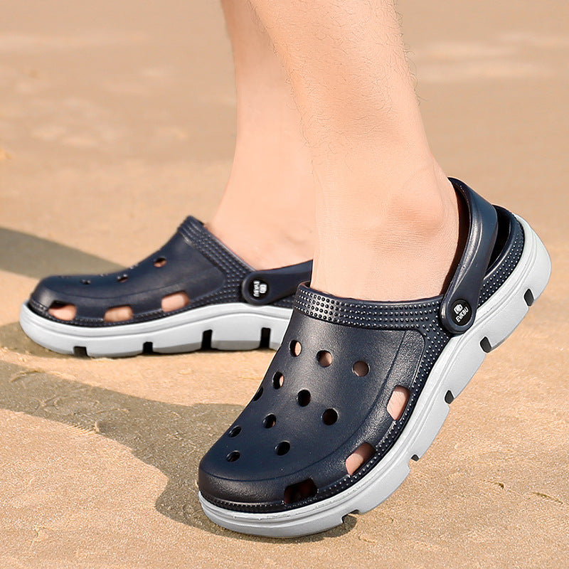 Sandals Men's Summer Hole Shoes Baotou Outdoor Trend Men's Slippers