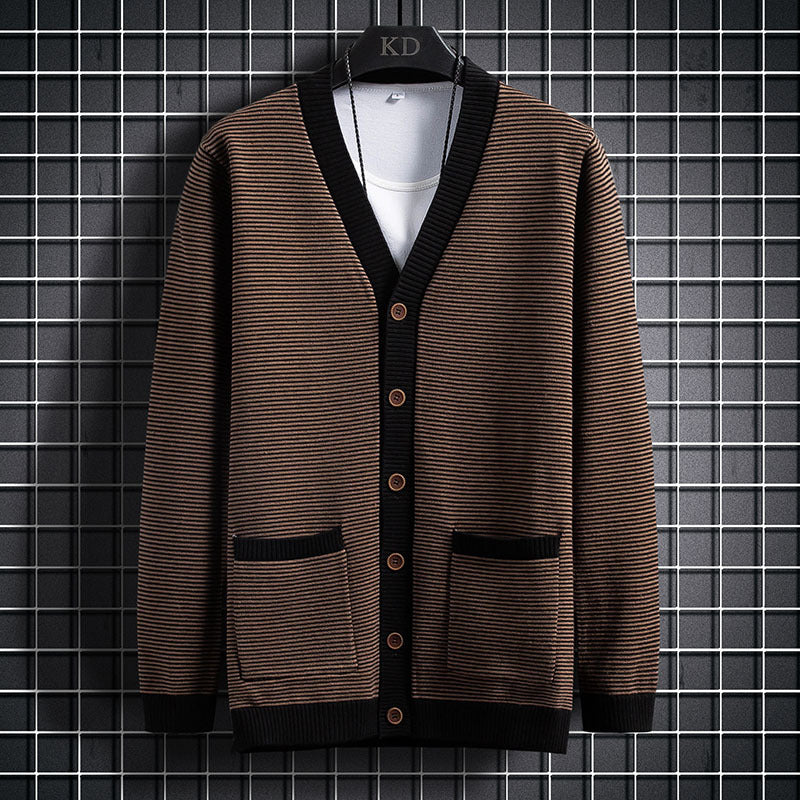 Long Sleeve Round Neck Men's Sweater