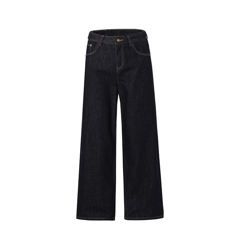 Retro Wide Leg Jeans Men's Loose