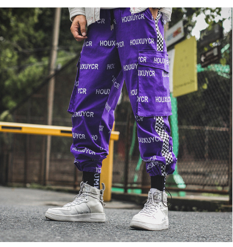 Letter Print Men's Growth Fashion And Comfort Pants