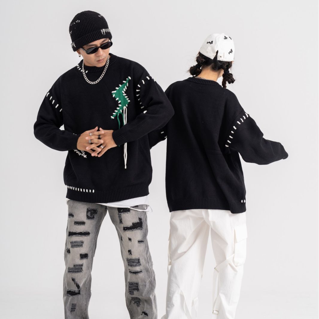 Men's And Women's Casual Round Neck Sweater