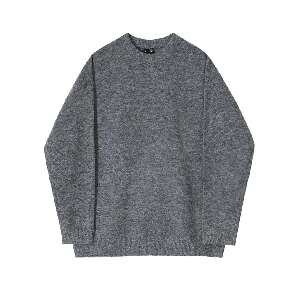 Round Neck Sweater All-match Drop-shoulder Sleeve Loose
