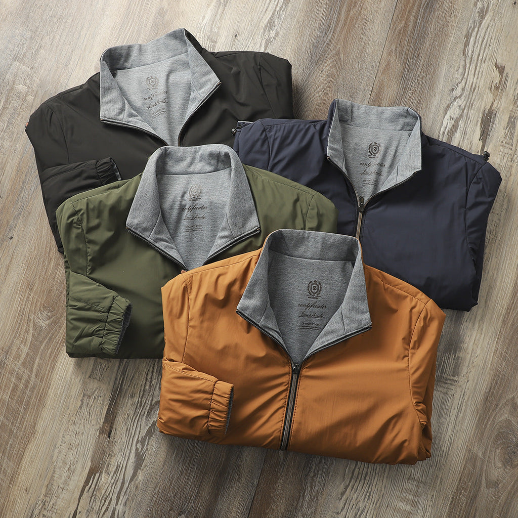 Men's High-end Business Casual Stand Collar Simple Jacket