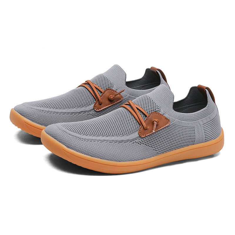 Breathable Mesh Surface Flying Woven Sports Casual Shoes Trendy Running Shoes
