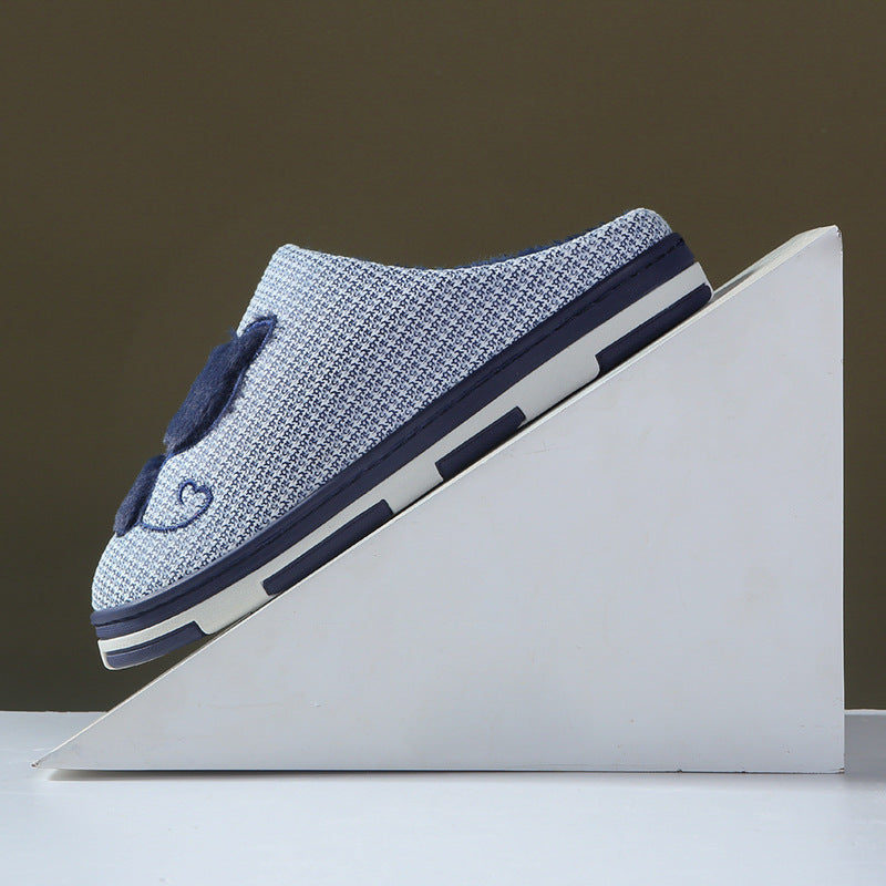 Home Non-slip And Warm Cute Cotton Slippers