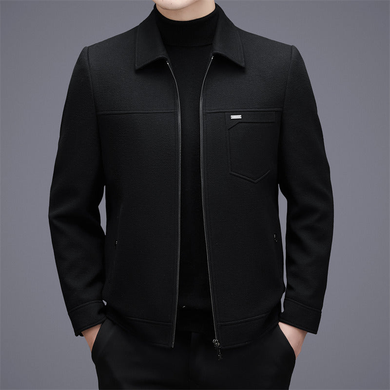 Wool Jacket Short Autumn Winter Middle-aged Menswear
