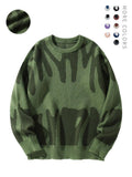 Men's Minimalist Printed Versatile Knit Sweater