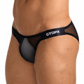 Sexy Low Waist Breathable High Fork Mesh Panties