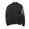Half turtleneck pullover sweater men