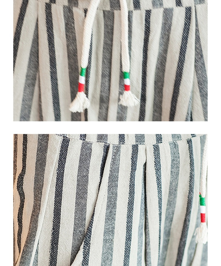 Chinese Style New Cotton And Linen Large Size Casual Youth Feet Japanese Men's Pants