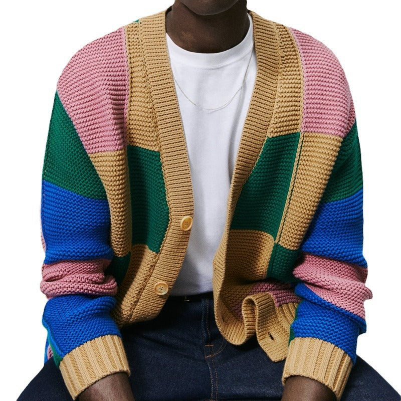 Men's Knitwear European And American Fashion Cardigan Sweater