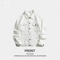 Simplicity Solid Color Loose Denim Jacket