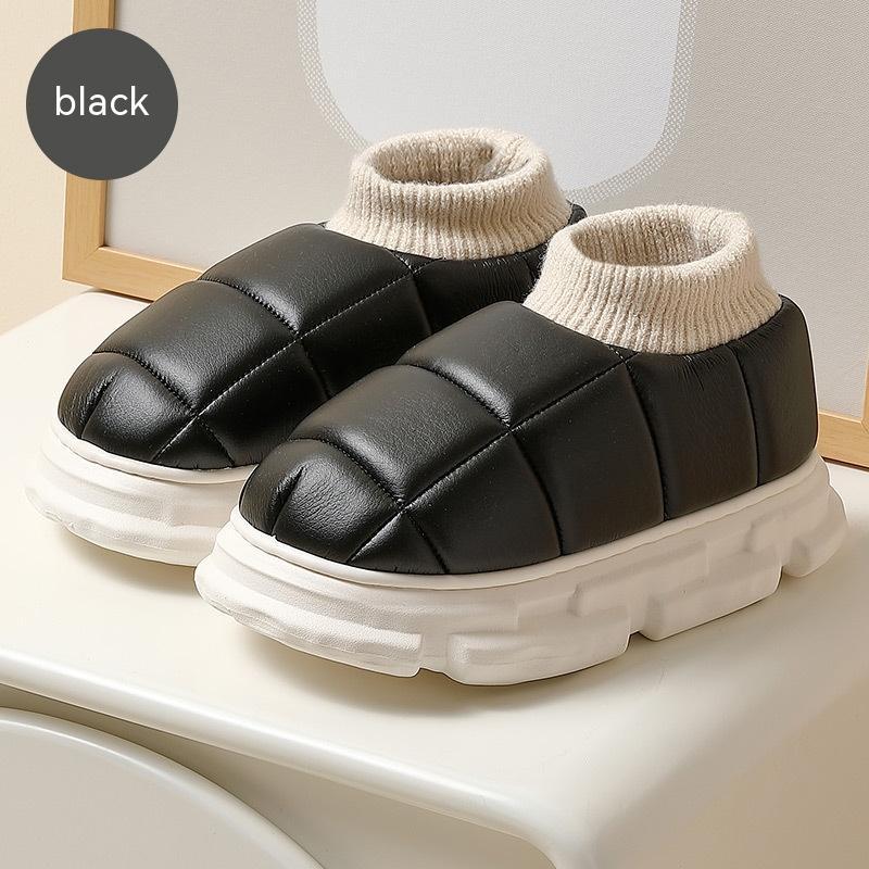 Poop Feeling Cotton Slippers Female Winter Indoor Home Non-slip