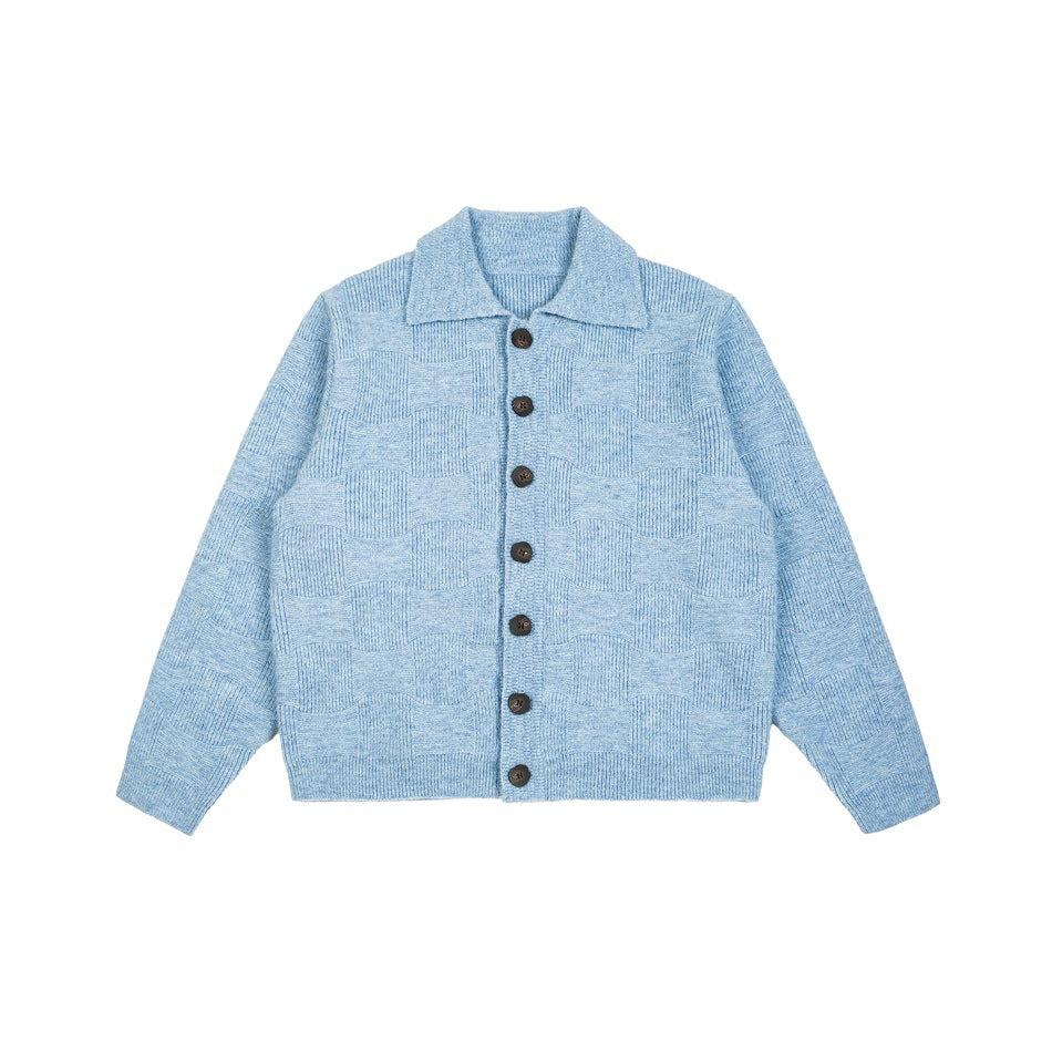 UTiiTUii Autumn And Winter Cardigan Trend Knitting Woolen Sweater Men