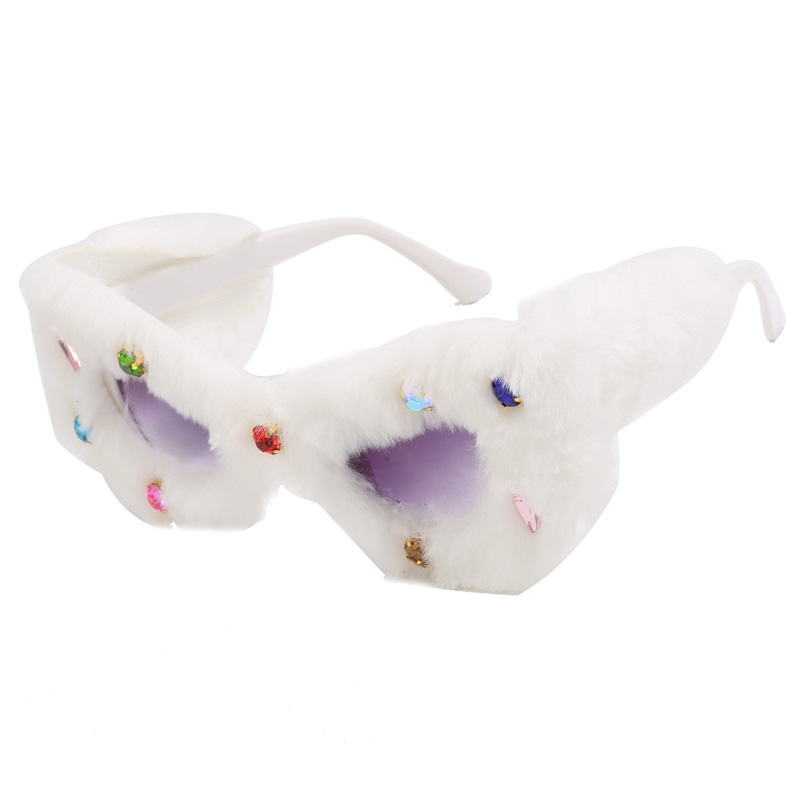 New Cat Eye Studded Diamond Sunglasses