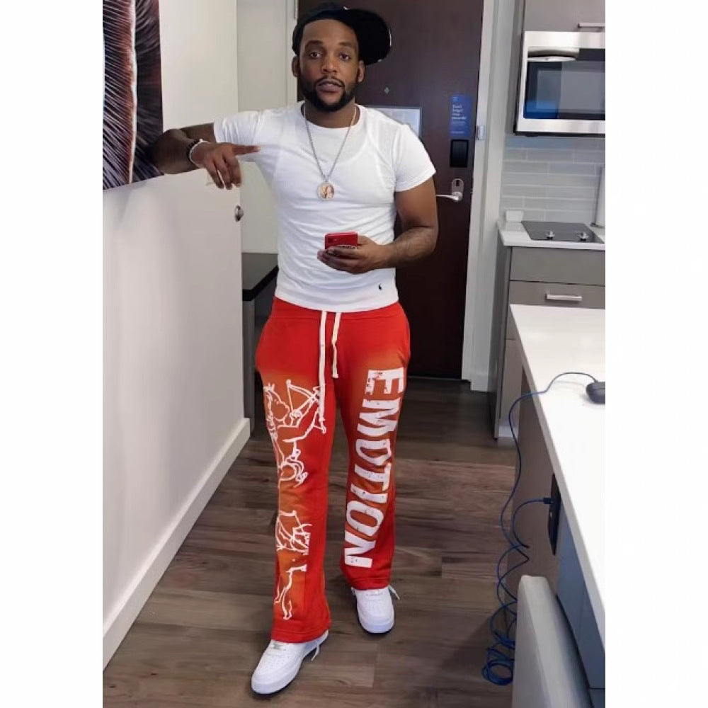 Men's Casual Fashion 3D Digital Printed Pants