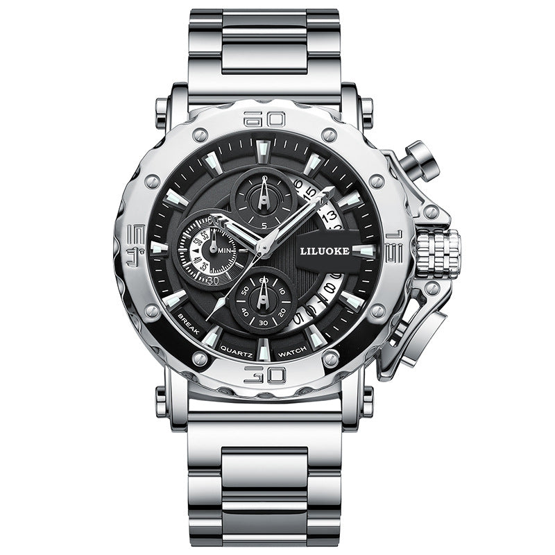 Thick Luminous Waterproof Men's Quartz Watch