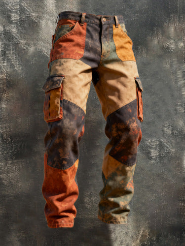 Punk Men's Pants Retro Work Pants