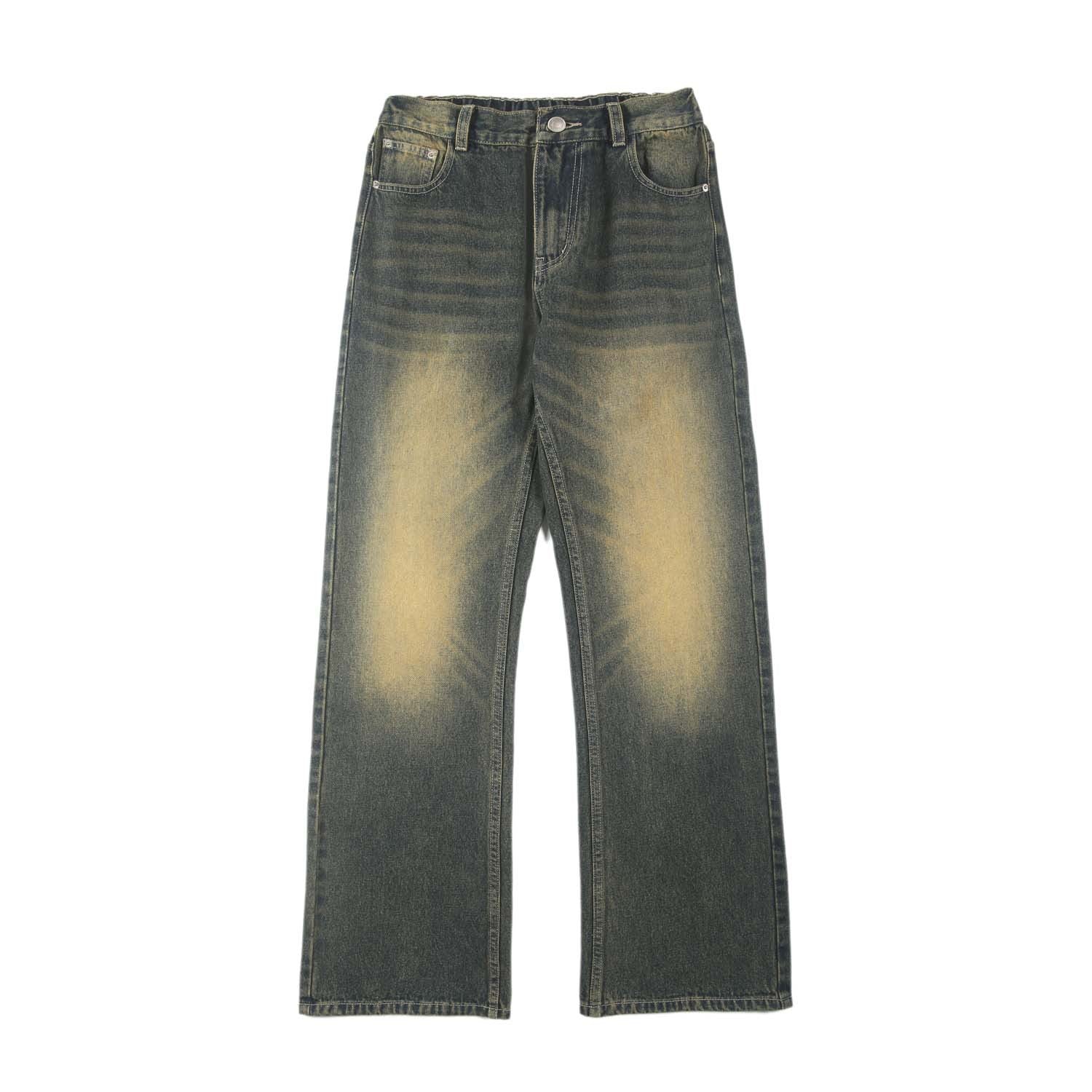 American Retro Skinny Men's And Women's Semi-elastic Waist Fashion Brand Casual Long Jeans