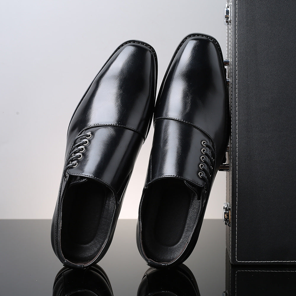 Japanese Square Toe Large Size Men's Shoes