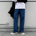 Denim Trousers Men's Korean-style Straight Loose Teen