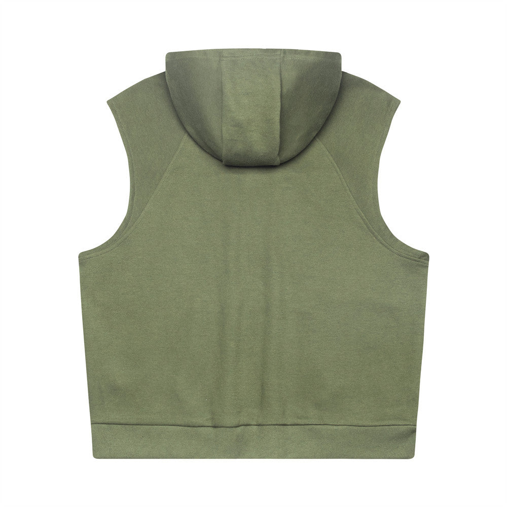 Street Hooded Vest Men's Fashionable Loose Sleeveless