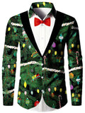 Fashion Men's False Two Pieces Digital Printing Shirt