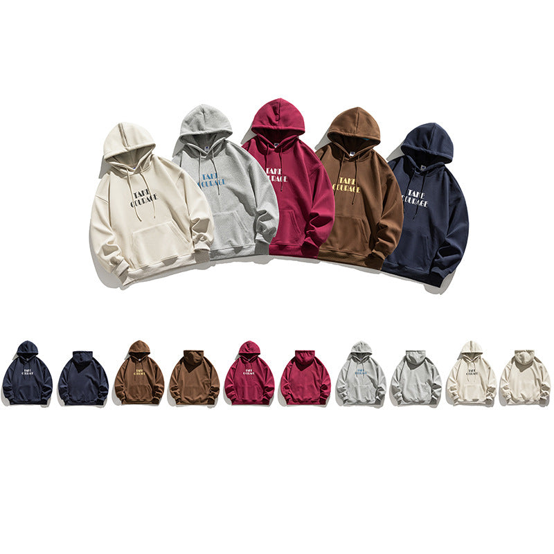 Hooded Sweater Letter Printing Loose All-matching Top