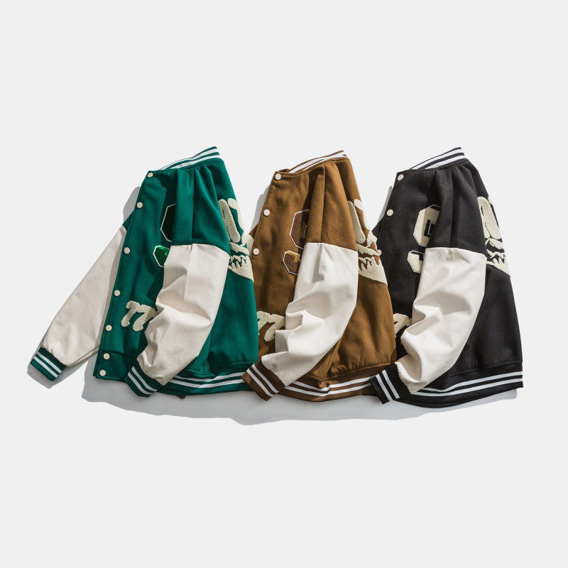 New Style Baseball Uniform Men's And Women's Jackets