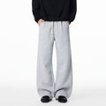 Loose Casual Fleece-lined Sweatpants For Autumn And Winter Straight-leg Sports