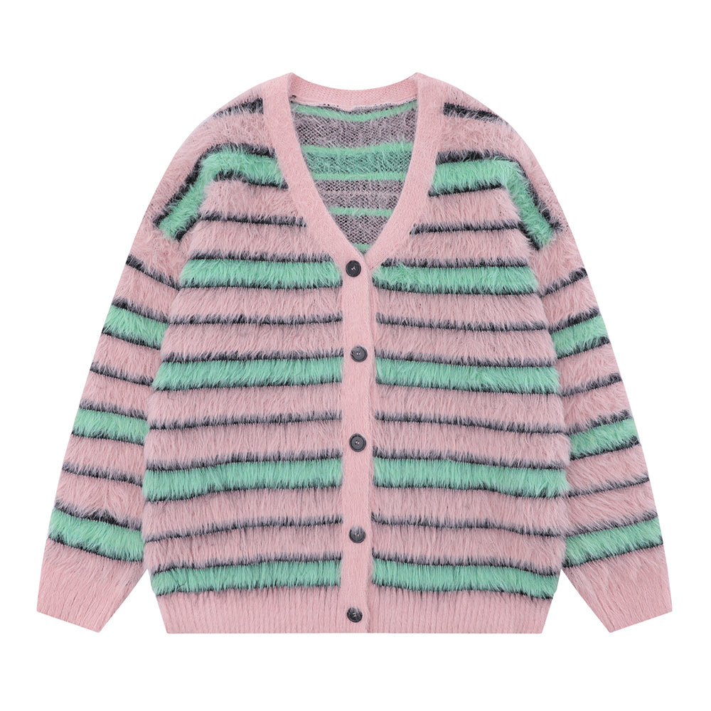 European And American Style Brushed Fleece Sweater Coat
