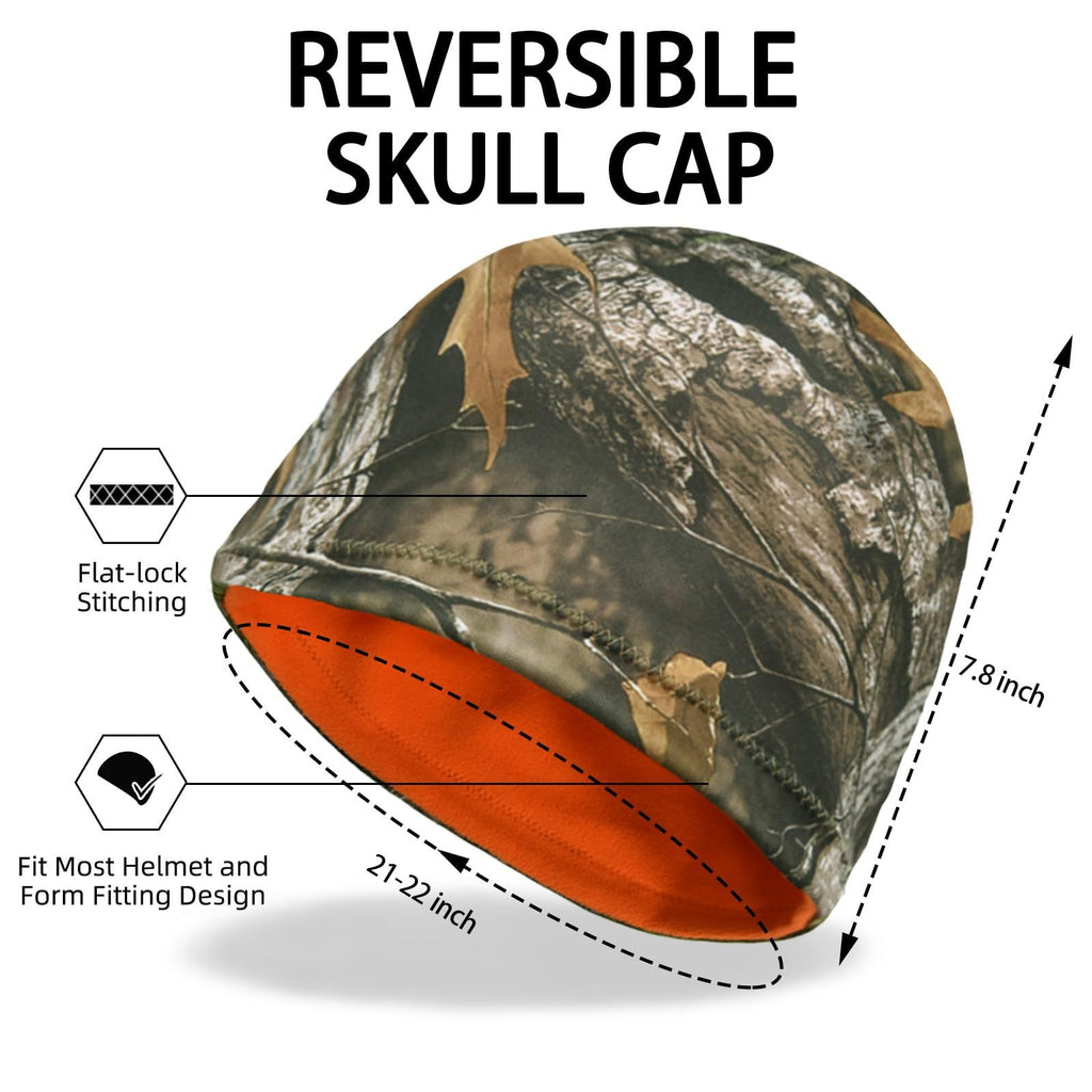 Outdoor Keep Warm Wind-proof And Cold Protection Polar Fleece Big Tree Autumn And Winter Camouflage Hunting Beanie Hat