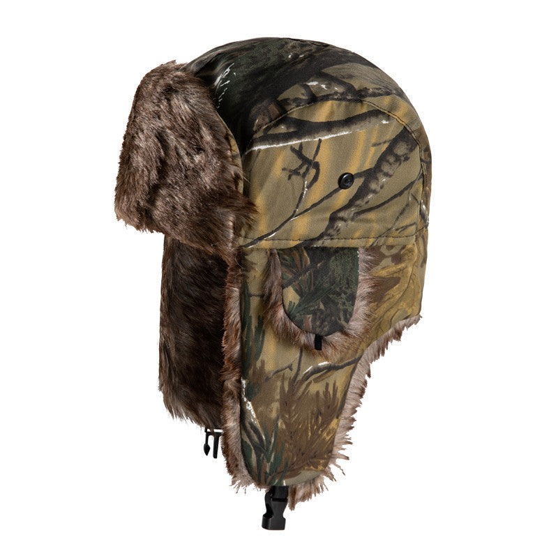Camouflage Ushanka Earmuffs Ski Cap Outdoor Hat