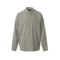Men's Spring And Autumn Japanese Style Simple Plaid Long-sleeved Shirt