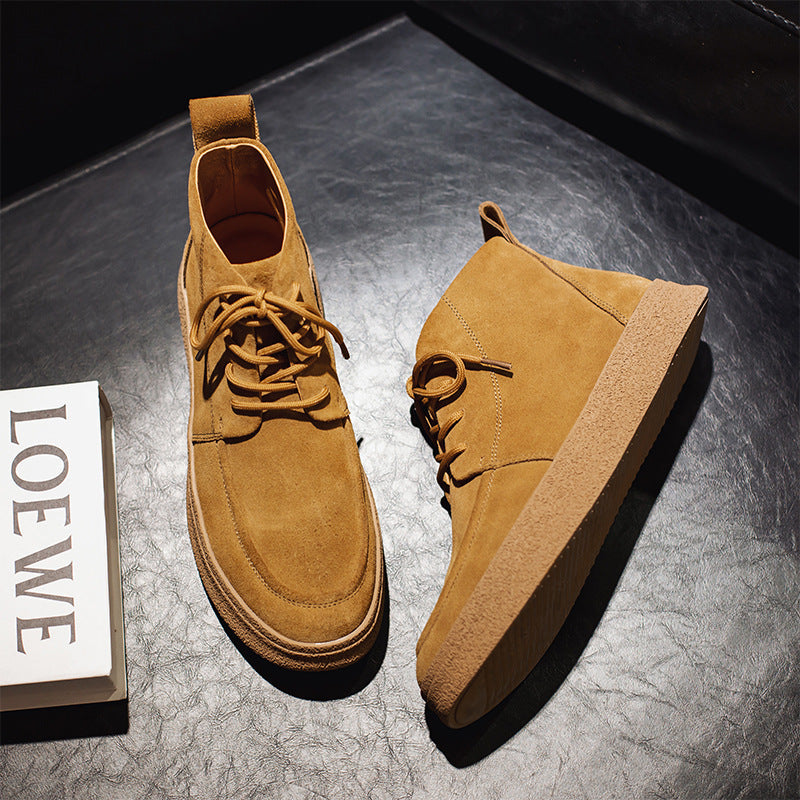 Men's Autumn And Winter Casual High-top Men's Shoes Retro Tooling Boots