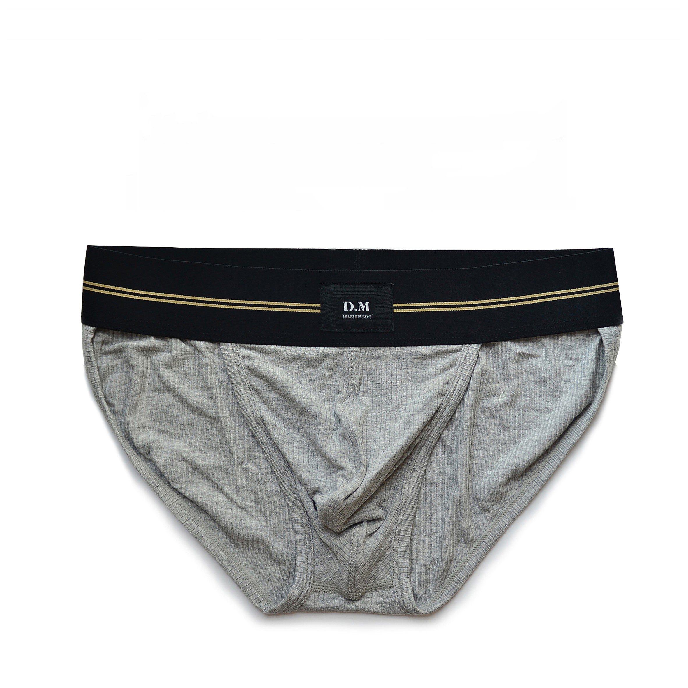 Comfortable High Slit Sports Low Waist Solid Color Briefs