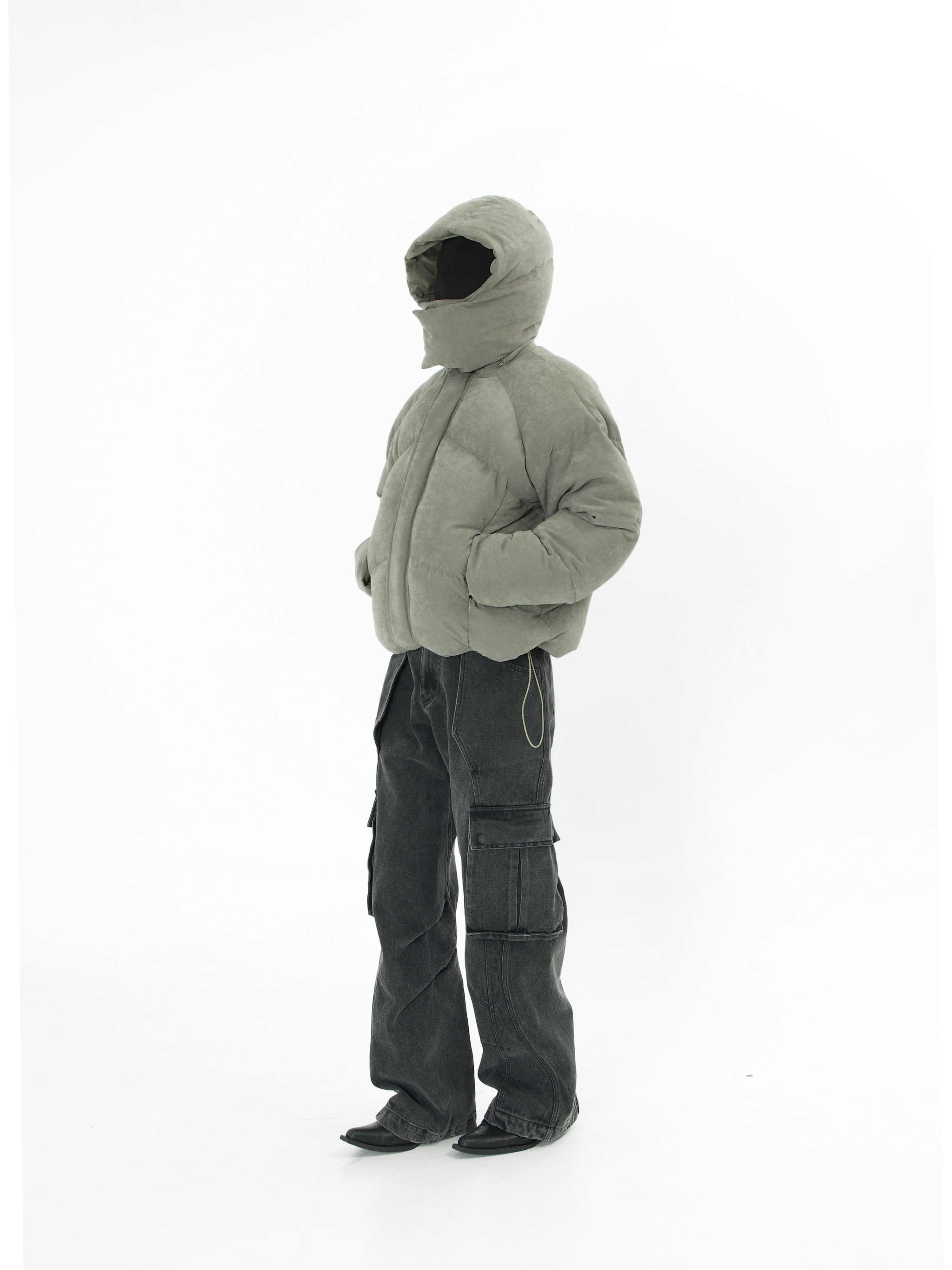 Helmet Armor Split Down Jacket