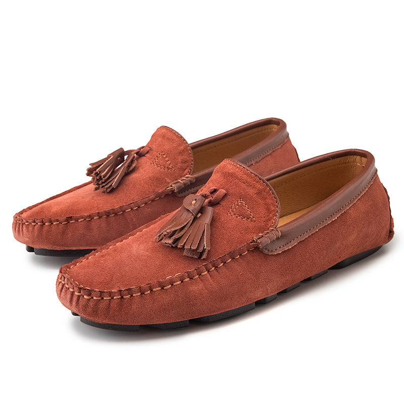 Pigskin All-match Men's Tods Casual Shoes Street Hipster High